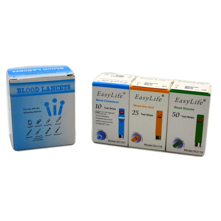 Easylife Test Strips Glucose Cholesterol Uric Acid Bulk Pack