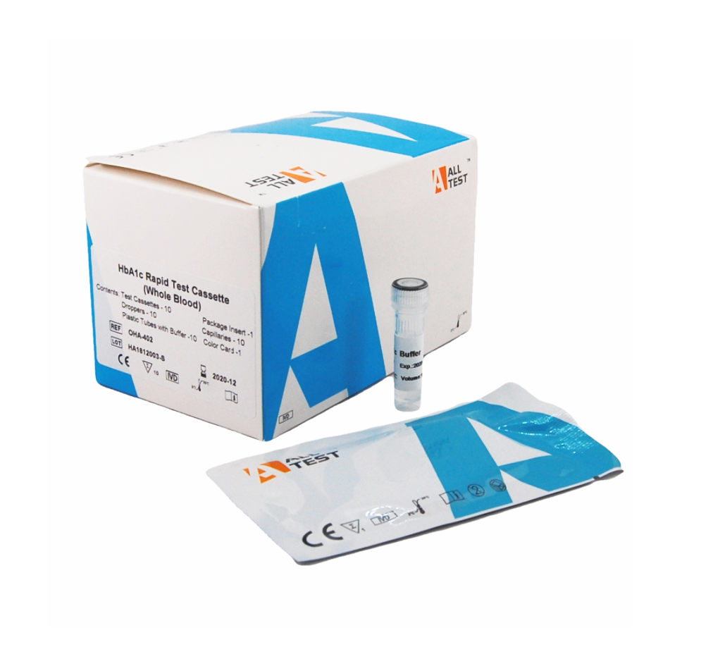 ALLTEST Professional HbA1c Glycosylated Haemoglobin Blood Test Kits Pack of 10 Test