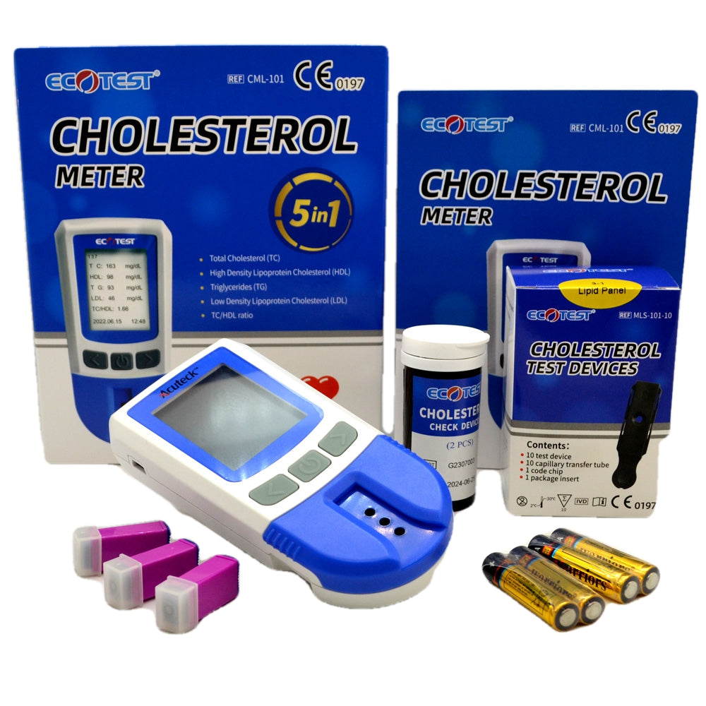 5 In 1 Cholesterol Meter Ldl Hdl Triglycerides Clinic Test Pack Valuemed 3519